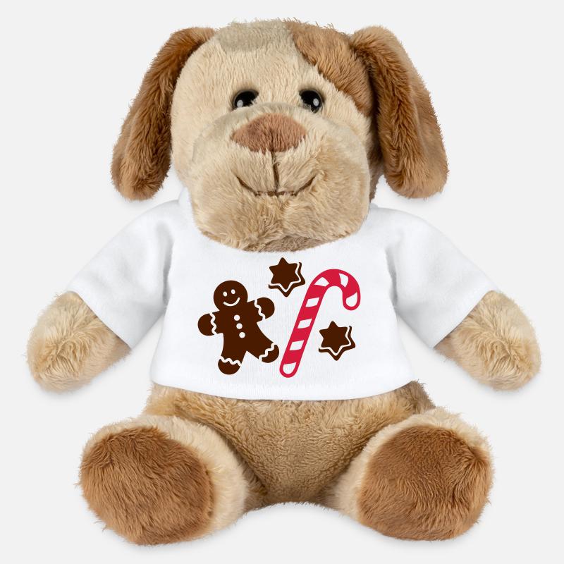 Lebkuchen - MiniFeet® Hund Helge - Weiß