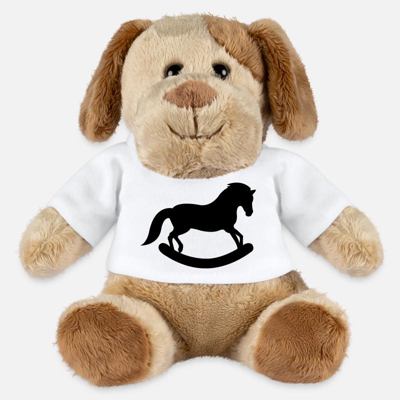 Cheval à bascule - Chien en peluche Helge MiniFeet® - blanc