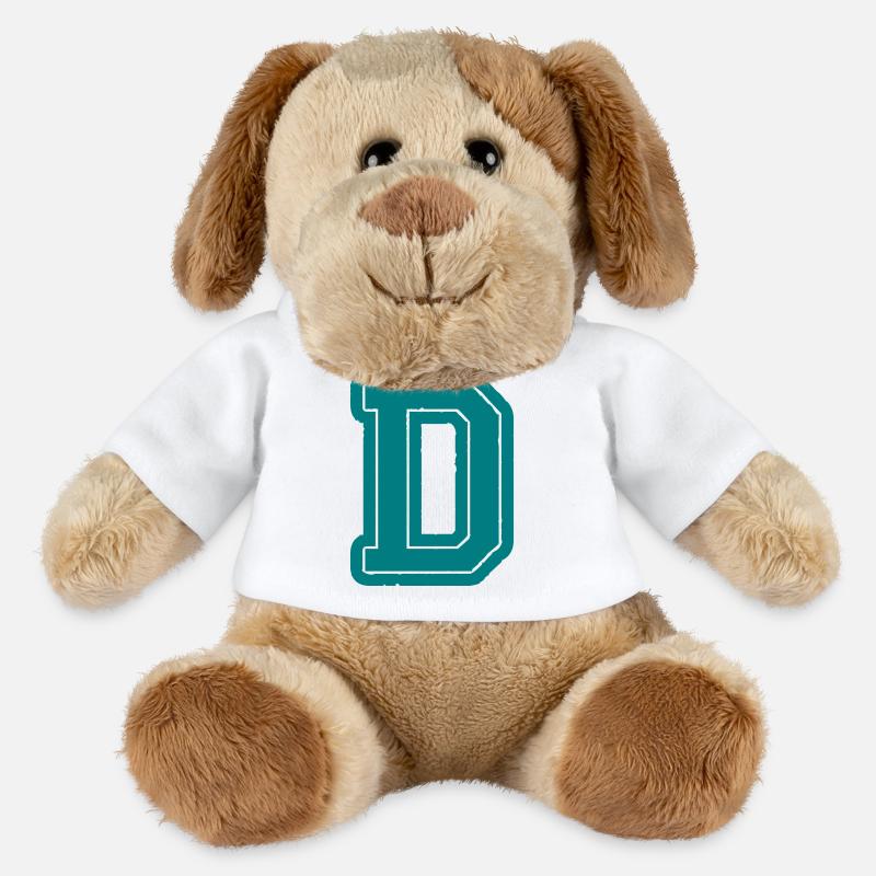 D Buchstabe - MiniFeet® Hund Helge - Weiß