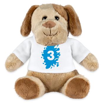 Klecks 3 - MiniFeet® Hund Helge - Weiß - Vorne