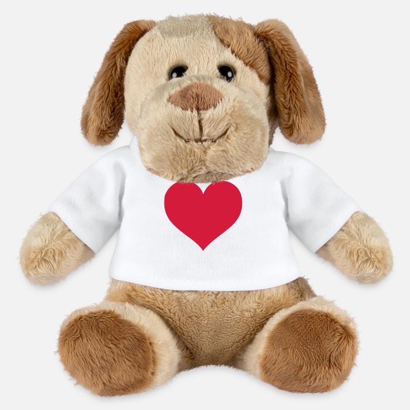 heart - MiniFeet® Hund Helge - Weiß