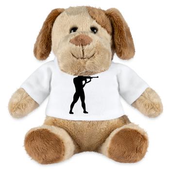 Sports shooting - MiniFeet® Dog Helge - white - Front