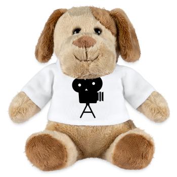 Appareil photo - Chien en peluche Helge MiniFeet® - blanc - Devant