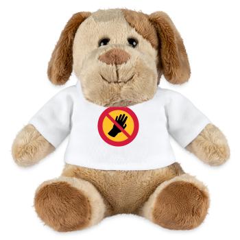 Bitte fass mich nicht an - Autismus - Asperger - MiniFeet® Hund Helge - Weiß - Vorne