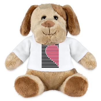 chemise de partenaire cœur gauche - Chien en peluche Helge MiniFeet® - blanc - Devant