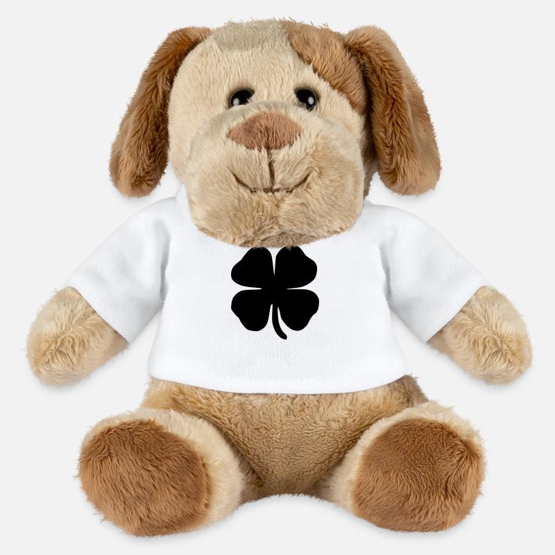 TREFLE 4 FEUILLES - Chien en peluche Helge MiniFeet® - blanc