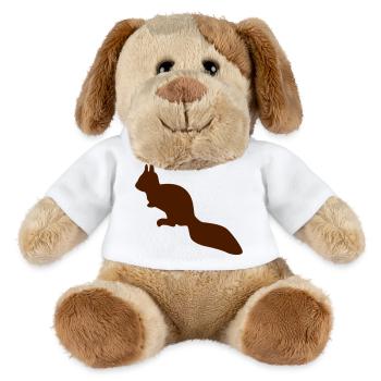 vigilant squirrel chipmunk silhouette - MiniFeet® Dog Helge - white - Front