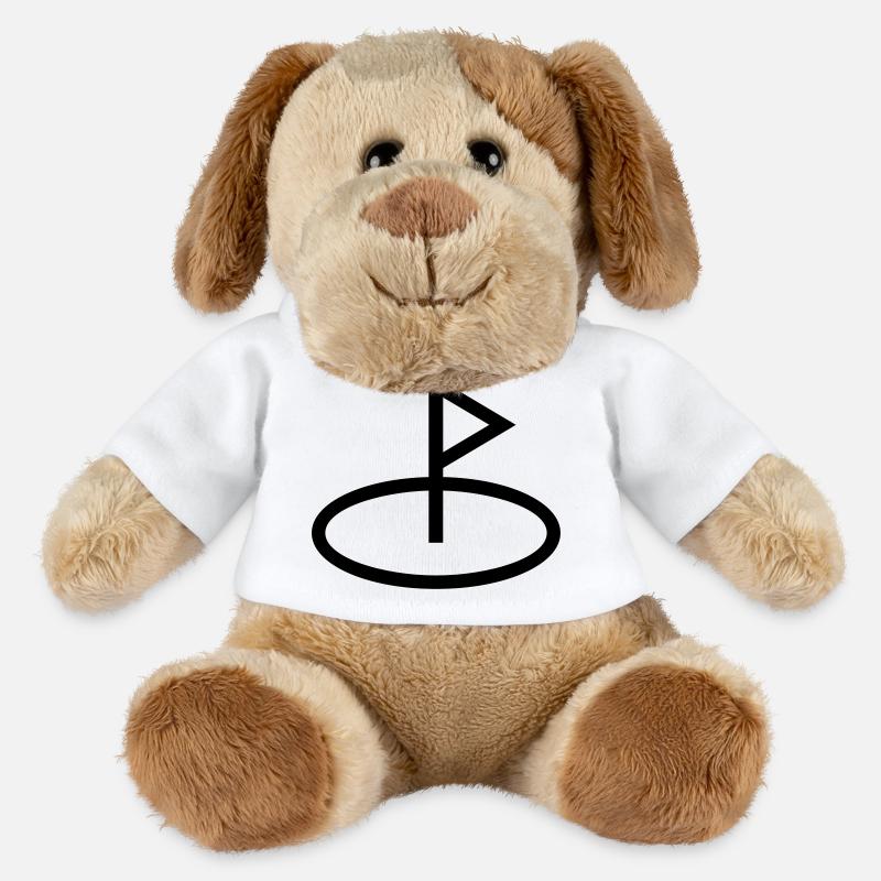 golf - Chien en peluche Helge MiniFeet® - blanc