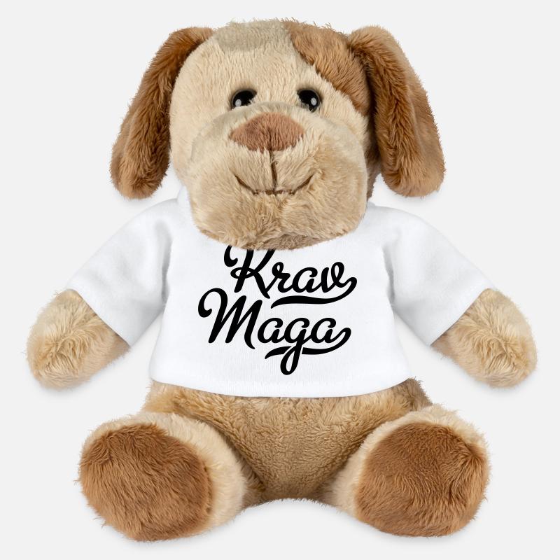 Krav Maga - Chien en peluche Helge MiniFeet® - blanc