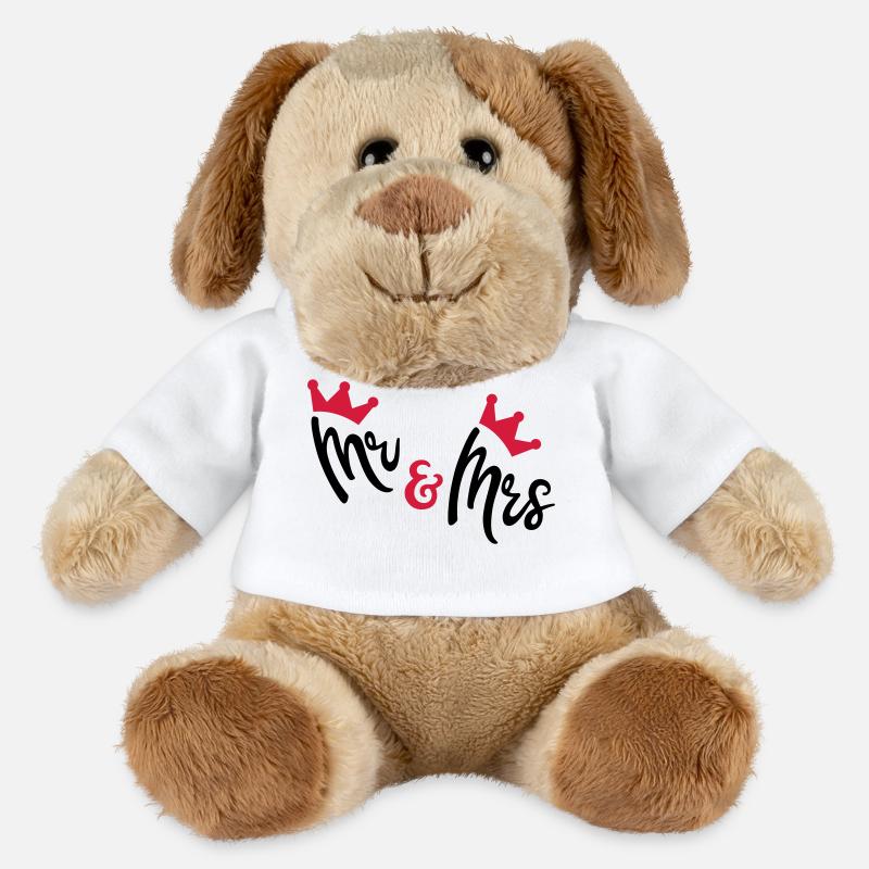 mariage - Chien en peluche Helge MiniFeet® - blanc