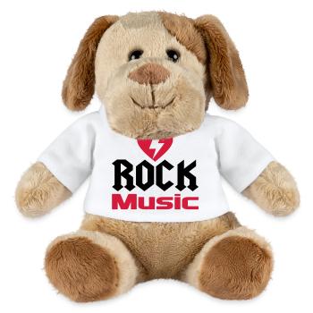 musique - Chien en peluche Helge MiniFeet® - blanc - Devant