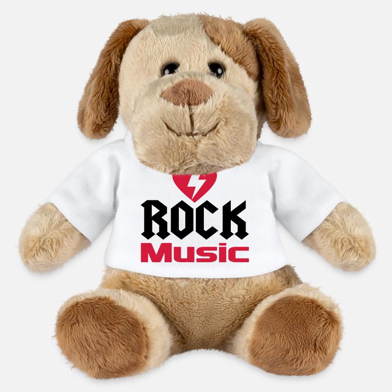 musique - Chien en peluche Helge MiniFeet® - blanc