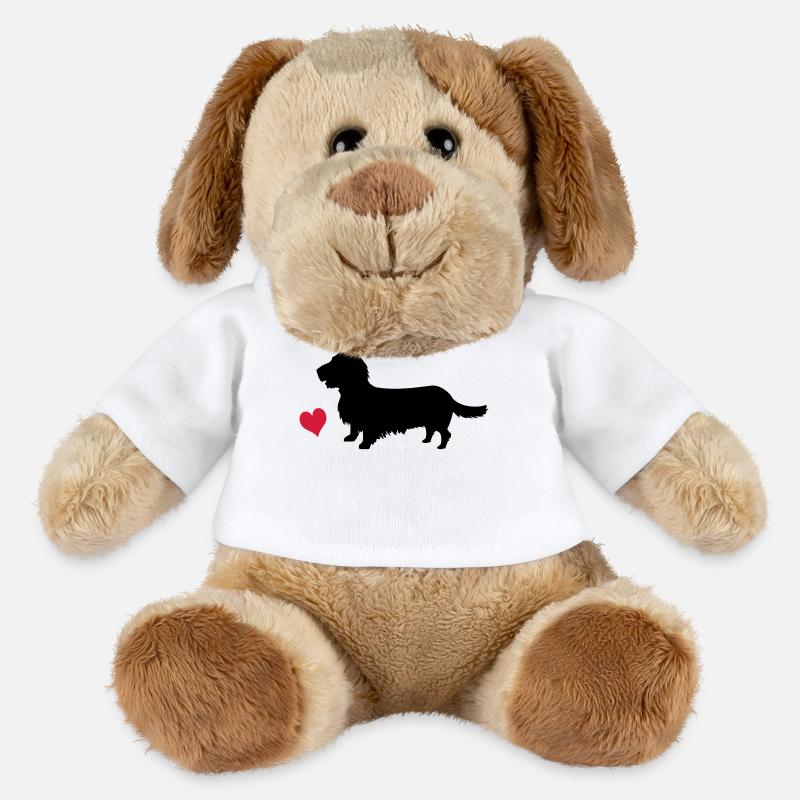 Rauhhaardackel - MiniFeet® Hund Helge - Weiß