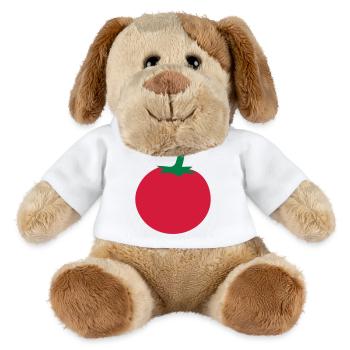Tomate - Chien en peluche Helge MiniFeet® - blanc - Devant
