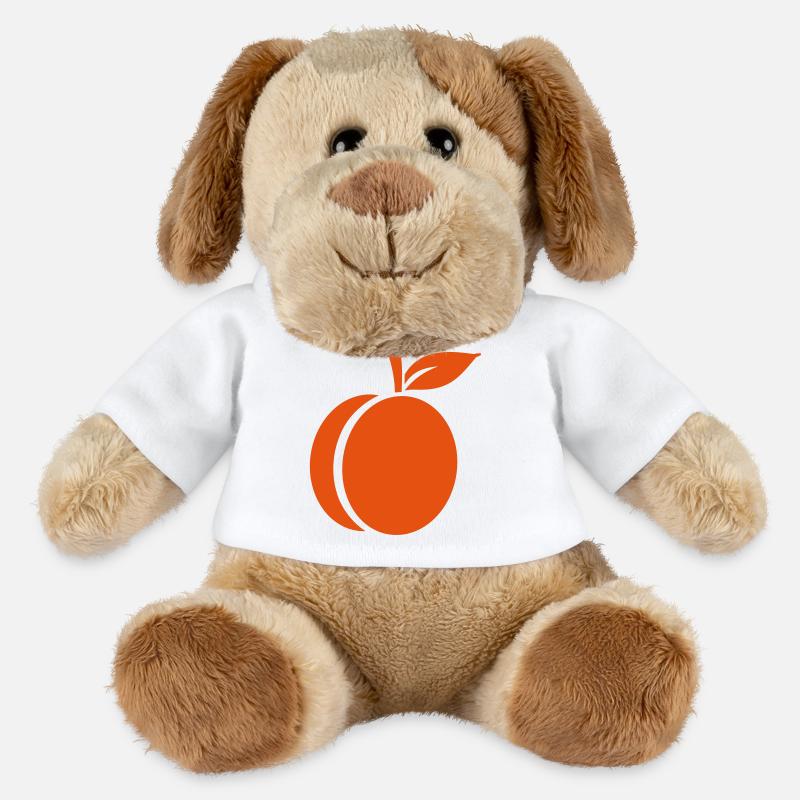 Abricot - Chien en peluche Helge MiniFeet® - blanc