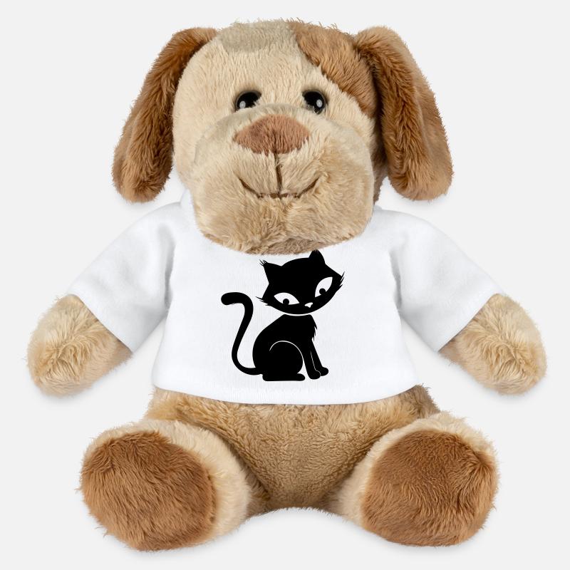 Chat mignon - Chien en peluche Helge MiniFeet® - blanc