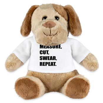 mesure coupe jurer - Chien en peluche Helge MiniFeet® - blanc - Devant