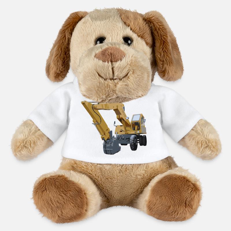 Alter Bagger - MiniFeet® Hund Helge - Weiß