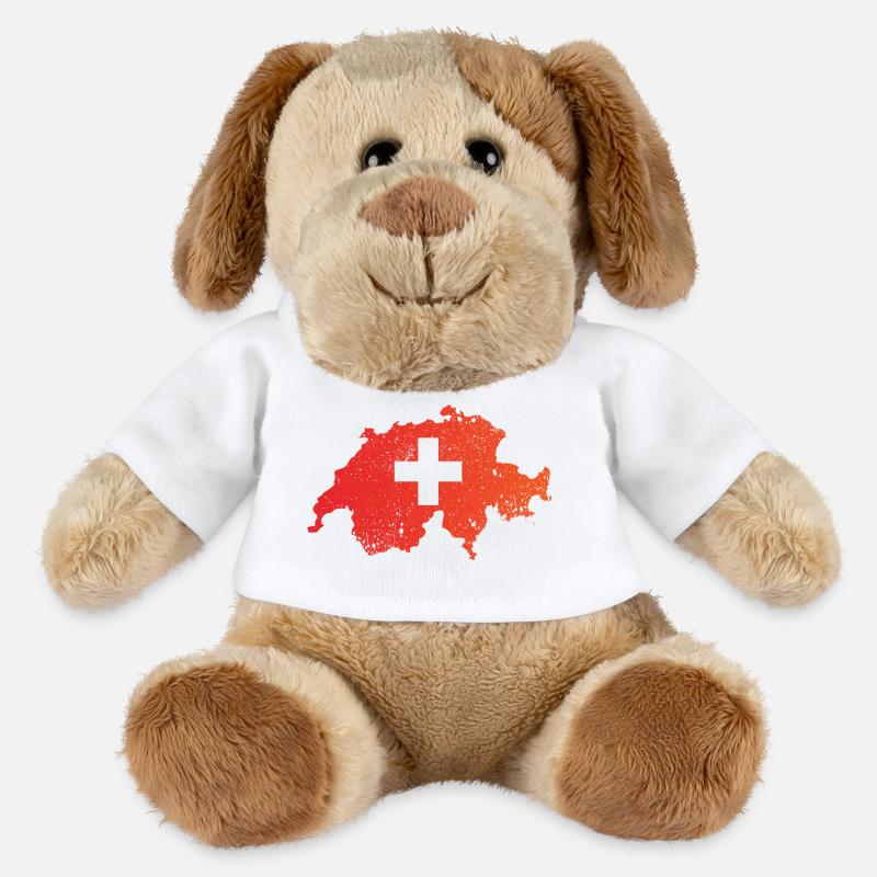 Erster August - MiniFeet® Hund Helge - Weiß
