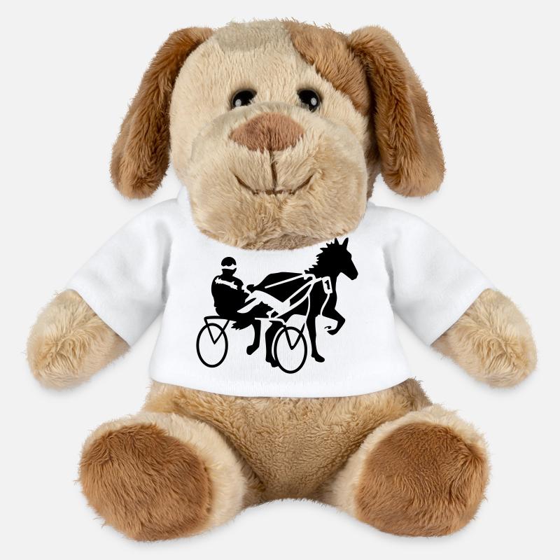 trotter - Chien en peluche Helge MiniFeet® - blanc