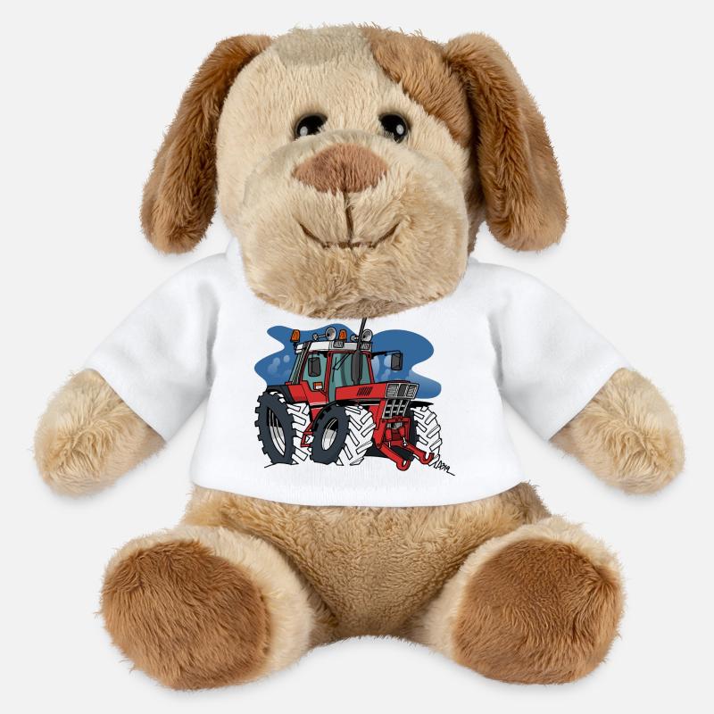 0871 IH tractor - MiniFeet® Dog Helge - white