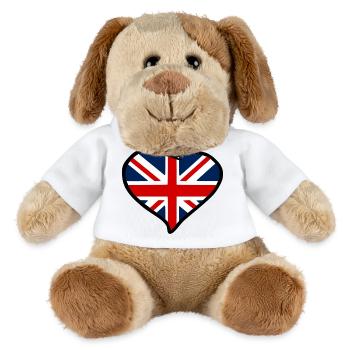 Union Jack - MiniFeet® Dog Helge - white - Front
