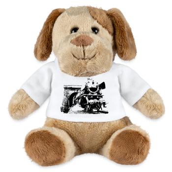 Dampflokomotive - MiniFeet® Hund Helge - Weiß - Vorne