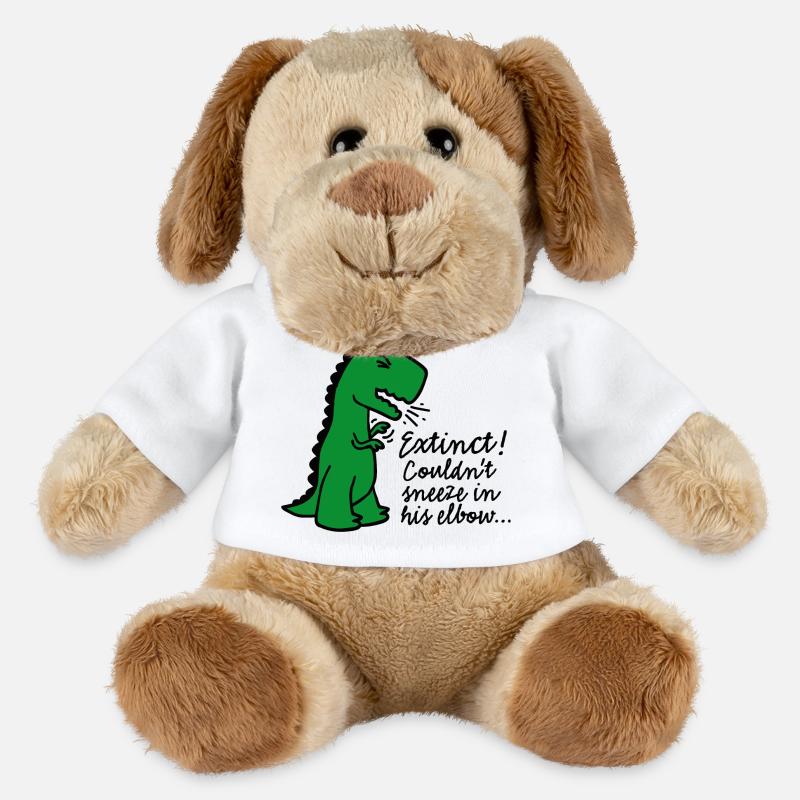 Corona virus Extinct Couldn't sneeze in his elbow - MiniFeet® Hund Helge - Weiß