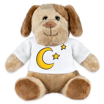 Mond und Sterne - MiniFeet® Hund Helge - Weiß - Vorne