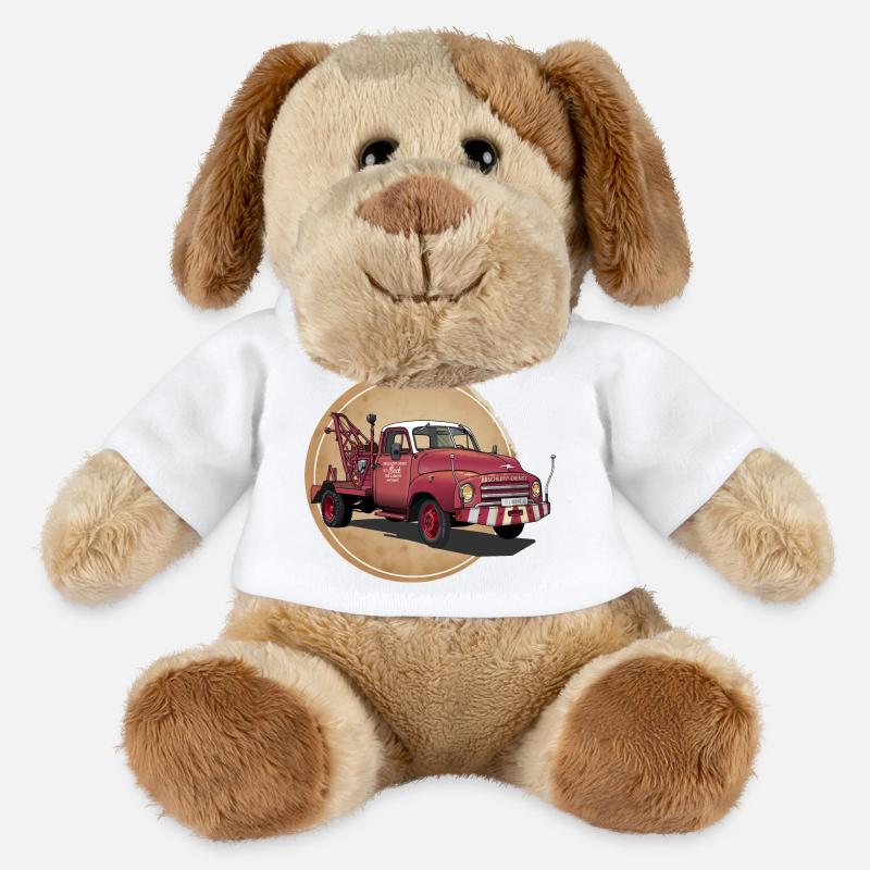 Abschleppwagen Oldtimer - MiniFeet® Hund Helge - Weiß