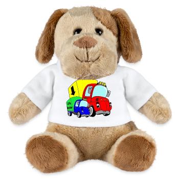 Camions joyeux Petit frère - Chien en peluche Helge MiniFeet® - blanc - Devant