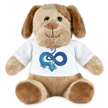 Blue Ink Spirits - Infinite Rainbow Blue Dragon - MiniFeet® Dog Helge - white - Front