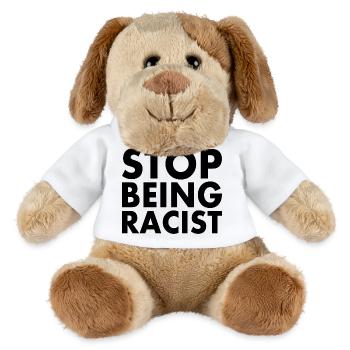 Stop being racist - MiniFeet® Dog Helge - white - Front