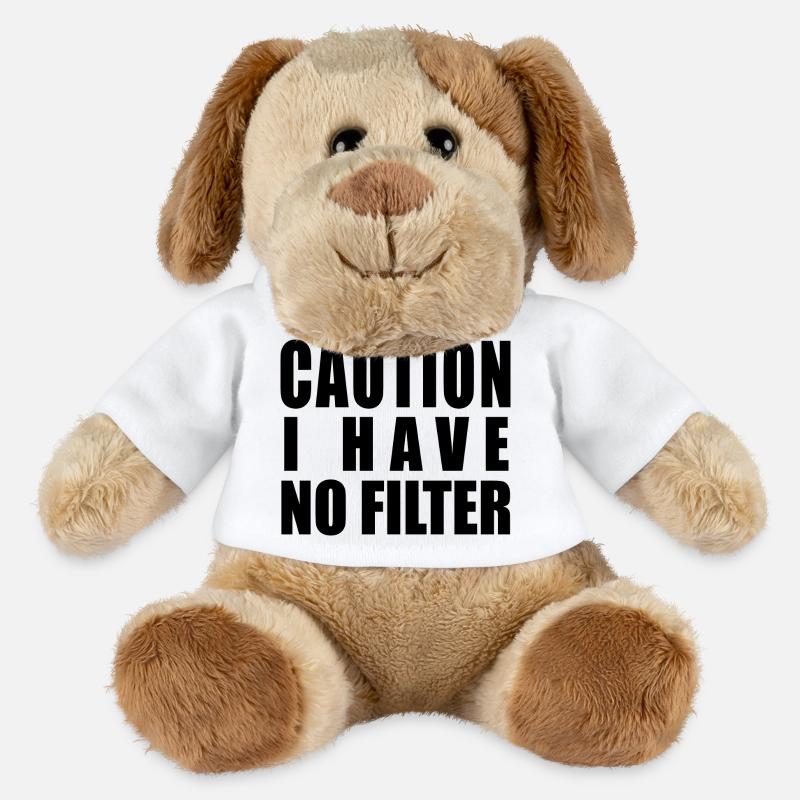 Caution I Have No Filter - MiniFeet® Dog Helge - white