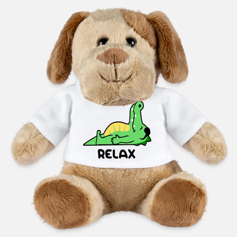 Crocodile relax - Chien en peluche Helge MiniFeet® - blanc