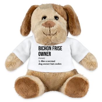 Bichon frisé - Chien en peluche Helge MiniFeet® - blanc - Devant