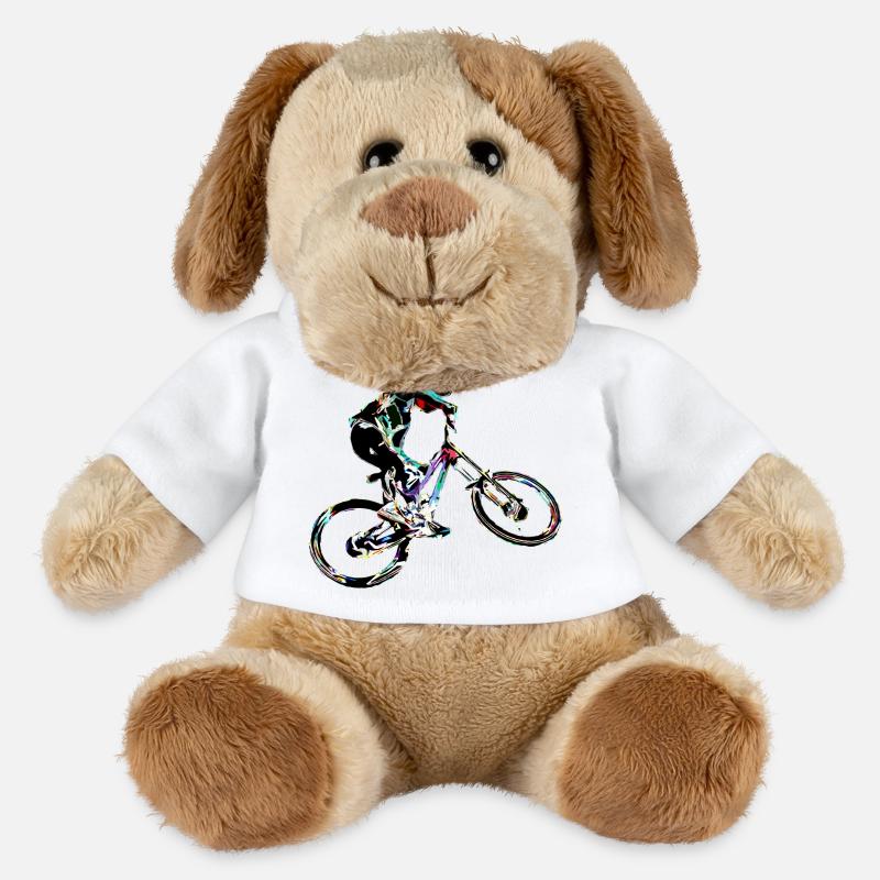 Downhill-Mountainbiken - MiniFeet® Hund Helge - Weiß