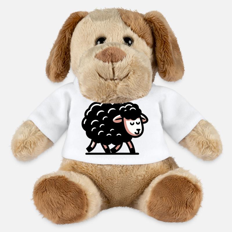Schwarzes Schaf - MiniFeet® Hund Helge - Weiß