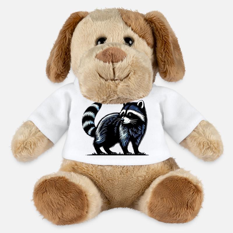 Waschbär - MiniFeet® Hund Helge - Weiß