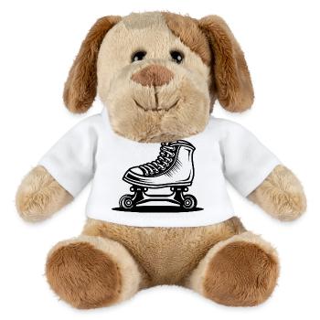 Roller Skates Zeichnung - MiniFeet® Hund Helge - Weiß - Vorne