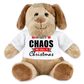 Vous l’appelez le Chaos - Nous l’appelons Noël - Chien en peluche Helge MiniFeet® - blanc - Devant