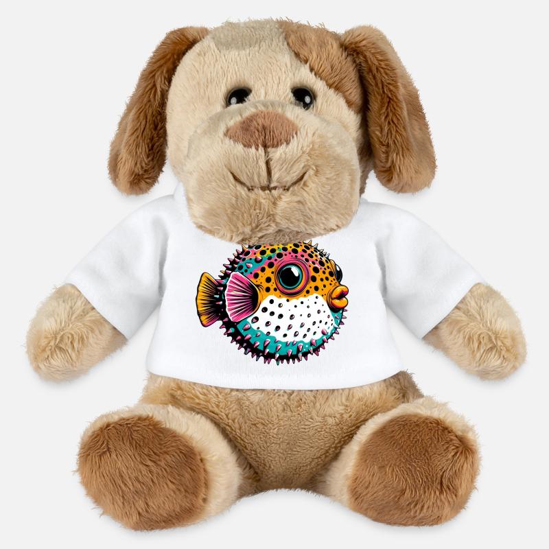 Kugelfisch - MiniFeet® Hund Helge - Weiß