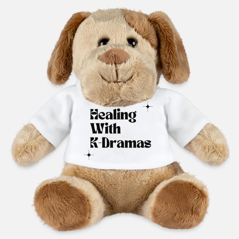 Guérir avec les K-dramas | Drame coréen Confort et fan - Chien en peluche Helge MiniFeet® - blanc