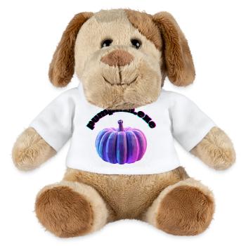 Pumpkin.exe – Futuristic Holographic Pumpkin Hallo - MiniFeet® Hund Helge - Weiß - Vorne