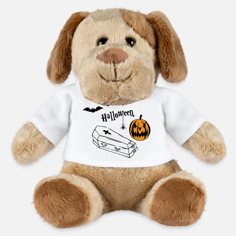 Halloween Kürbis Silhouette - MiniFeet® Hund Helge - Weiß