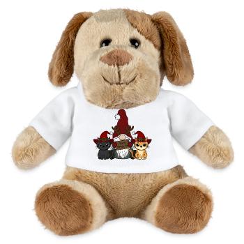 Gnomes de chat - Chien en peluche Helge MiniFeet® - blanc - Devant