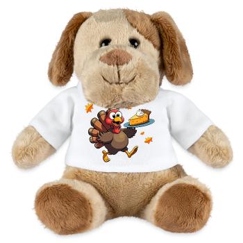 Thanksgiving Lustiger Thanksgiving Truthahn - MiniFeet® Hund Helge - Weiß - Vorne