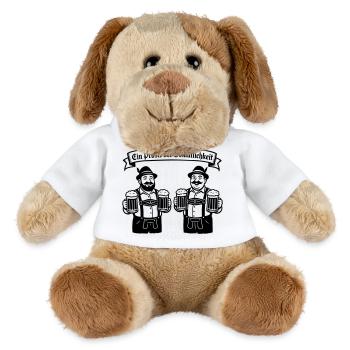 Bier männer - Ein Prosit der Gemütlichkeit - MiniFeet® Dog Helge - white - Front