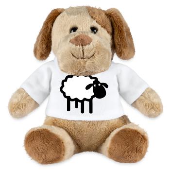 Silhouette du mouton coucou - Chien en peluche Helge MiniFeet® - blanc - Devant