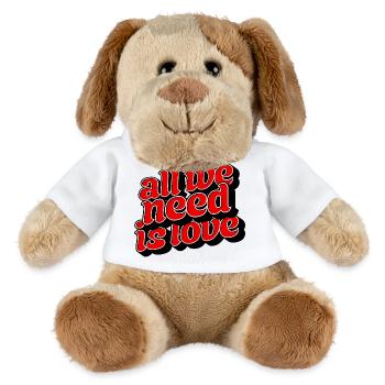 All We Need Is Love Positive Message - MiniFeet® Hund Helge - Weiß - Vorne